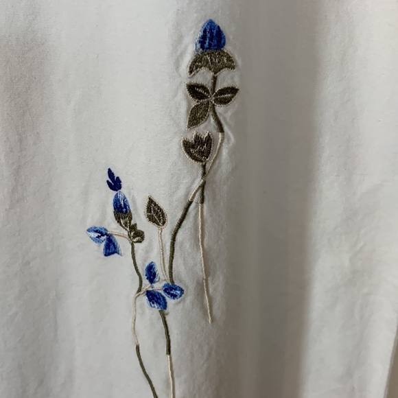 Jane Ashley 100% Cotton Embroidered Crocheted Maxi Dress, L - Picture 6 of 8